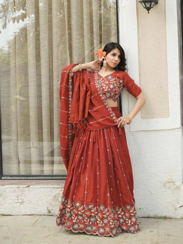 GRTN 8118 RUSTFENTA Vichitraa Lehenga choli for wedding